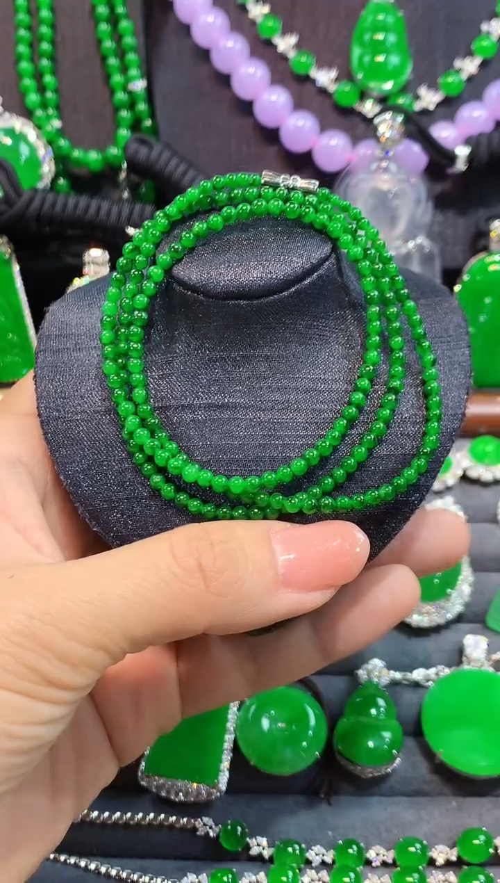 项链未镶嵌翡翠珠链