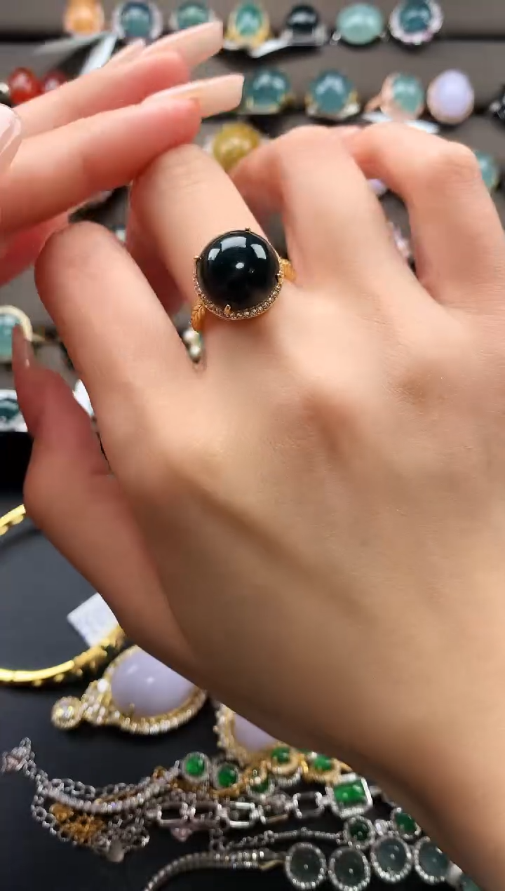 【闪购商品】翡翠戒指银S925镶嵌2347647