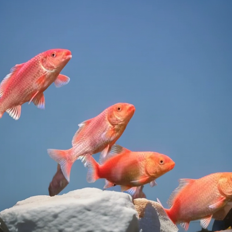 红色蝴蝶鲤7-15公分左右