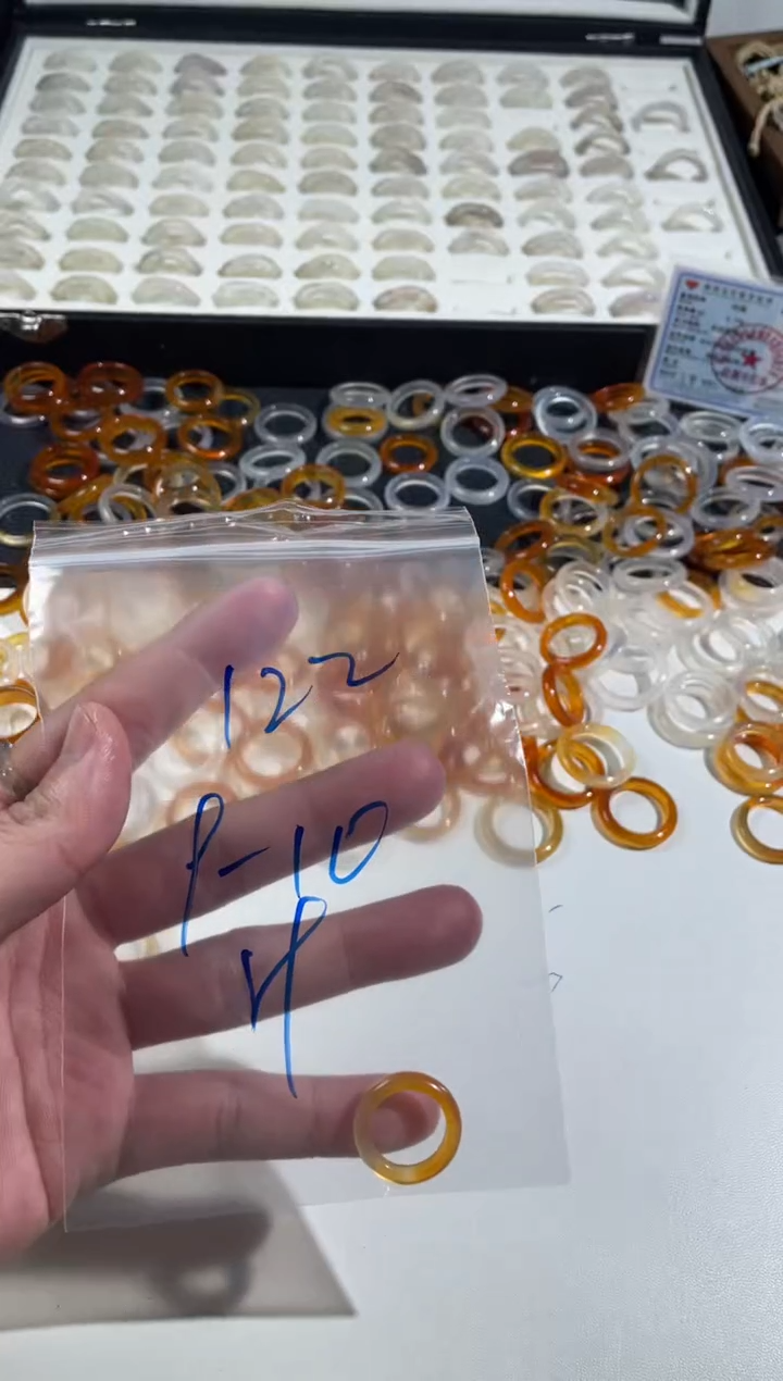 【闪购商品】玛瑙/玉髓戒指未镶嵌122