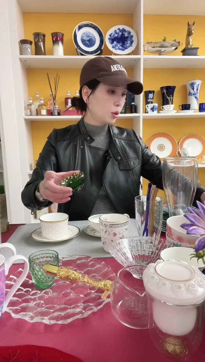 【闪购商品】绿色金箔小杯