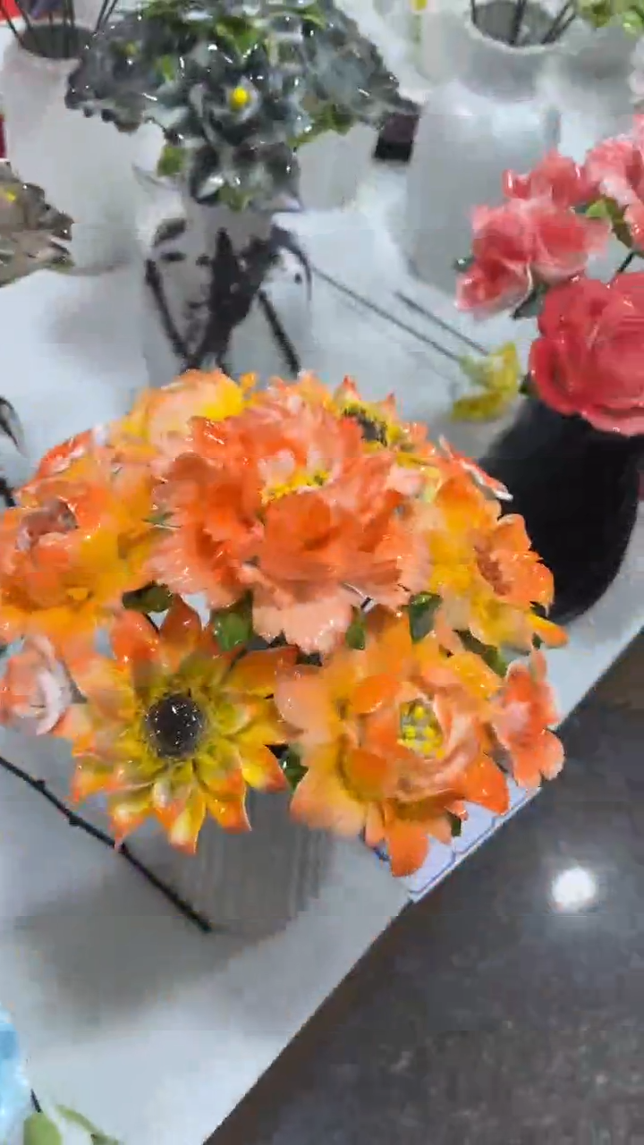 【闪购商品】陶瓷非遗陶瓷花-花跟盆