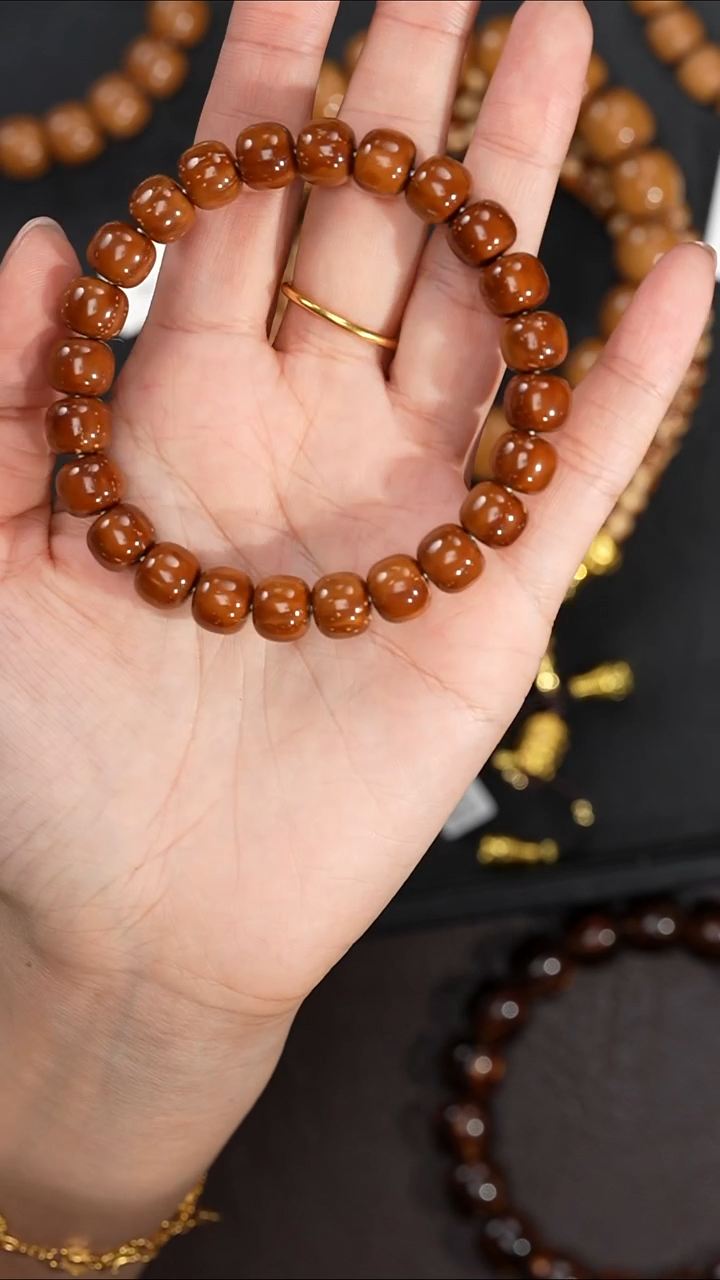 手串紫金鼠9.9mm实心鼠36