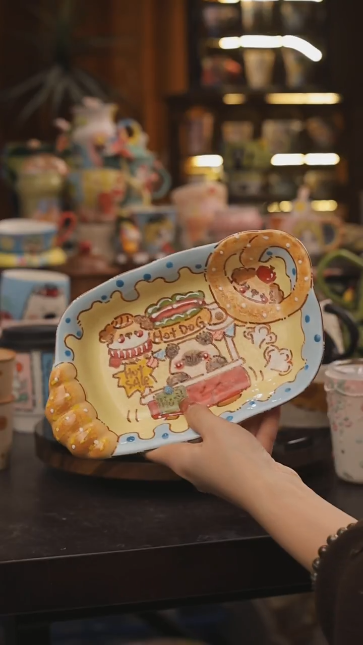 景德镇釉下彩绘设计师款式陶瓷