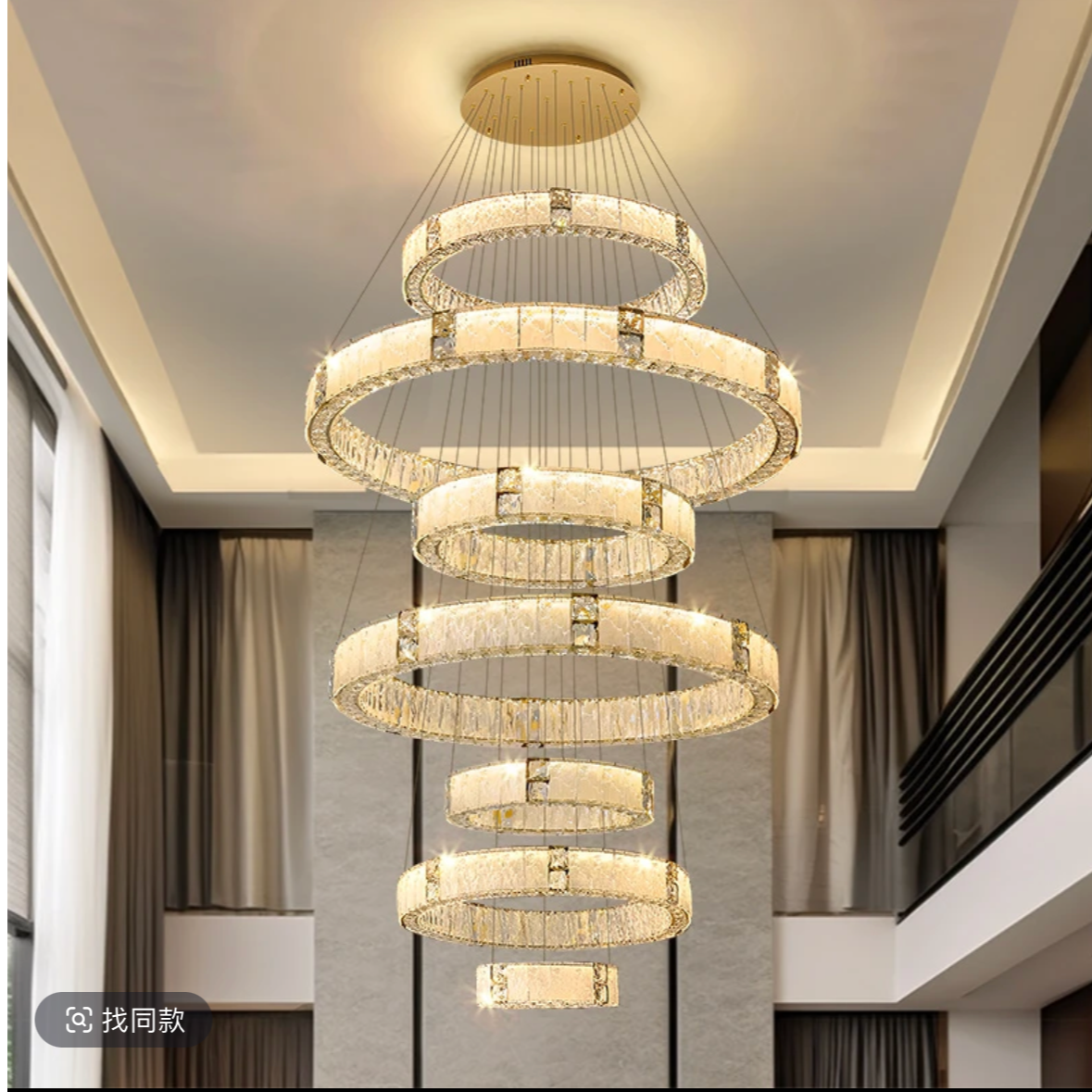 灯具轻奢家用简约北欧餐厅圆形