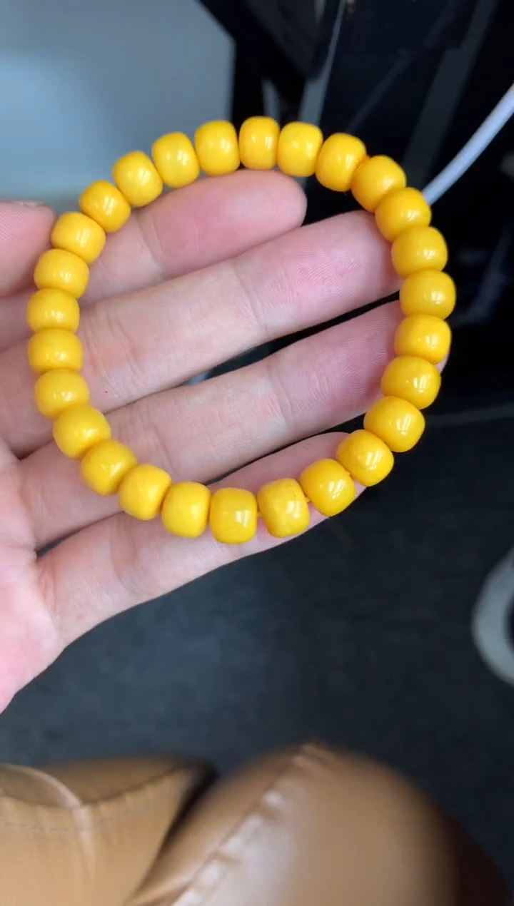 未镶嵌蜜蜡裸石手串