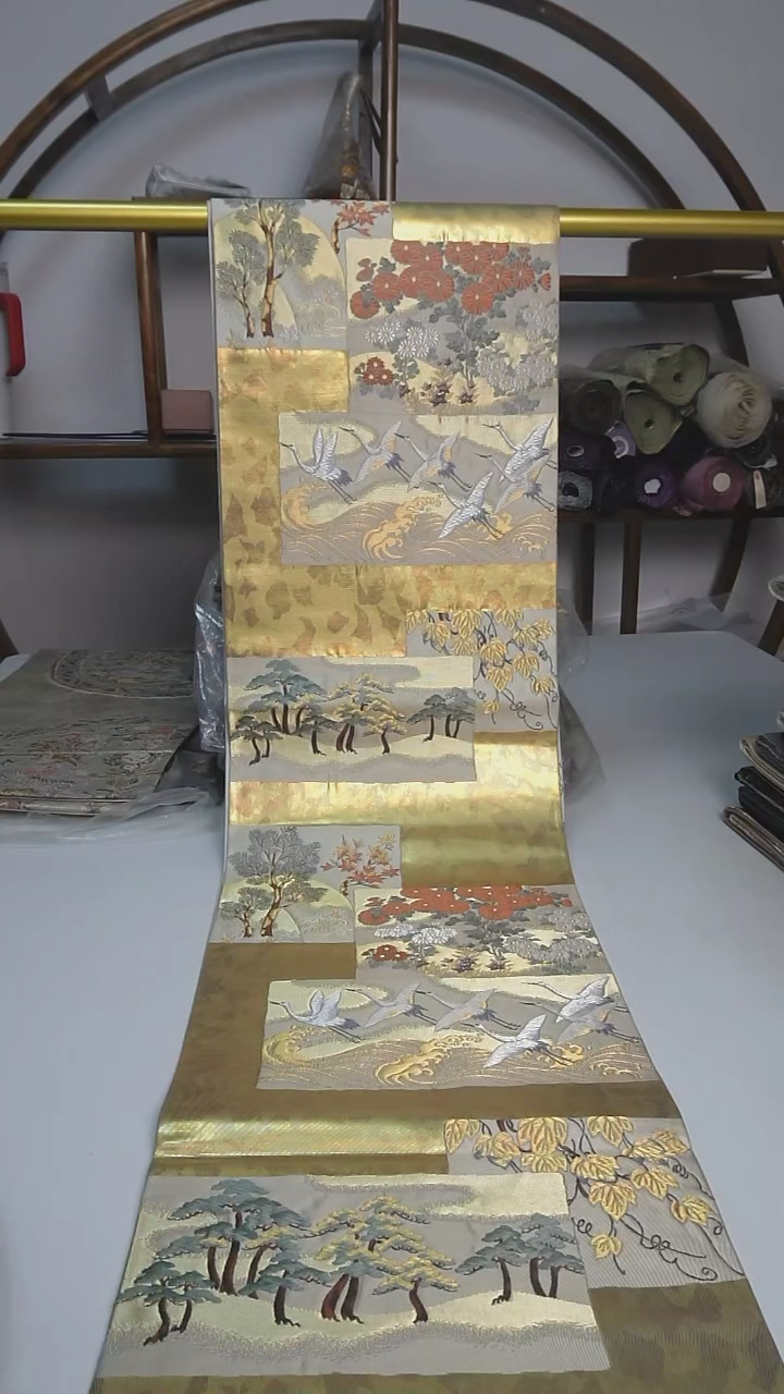 【闪购商品】织绣58西阵织六通仙鹤