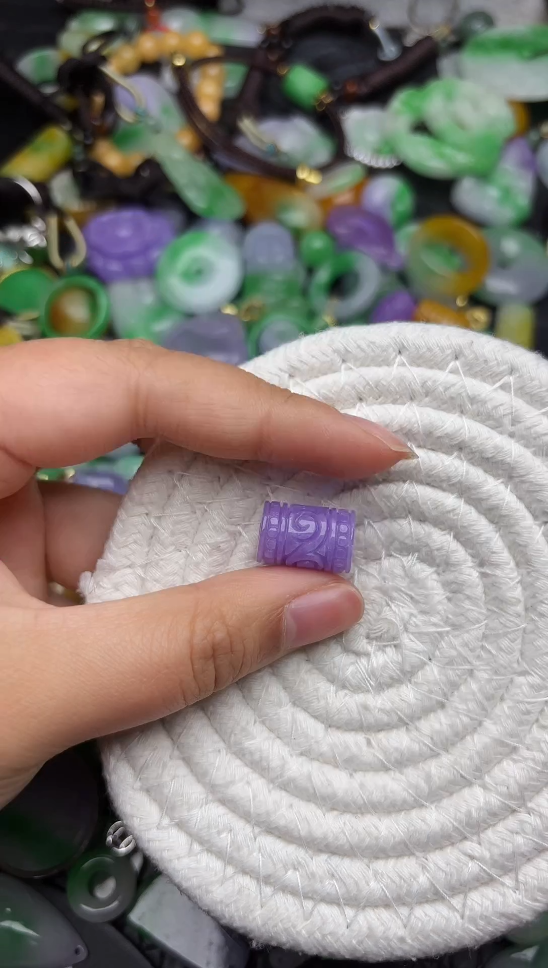 颈饰未镶嵌翡翠缅甸翡翠吊坠