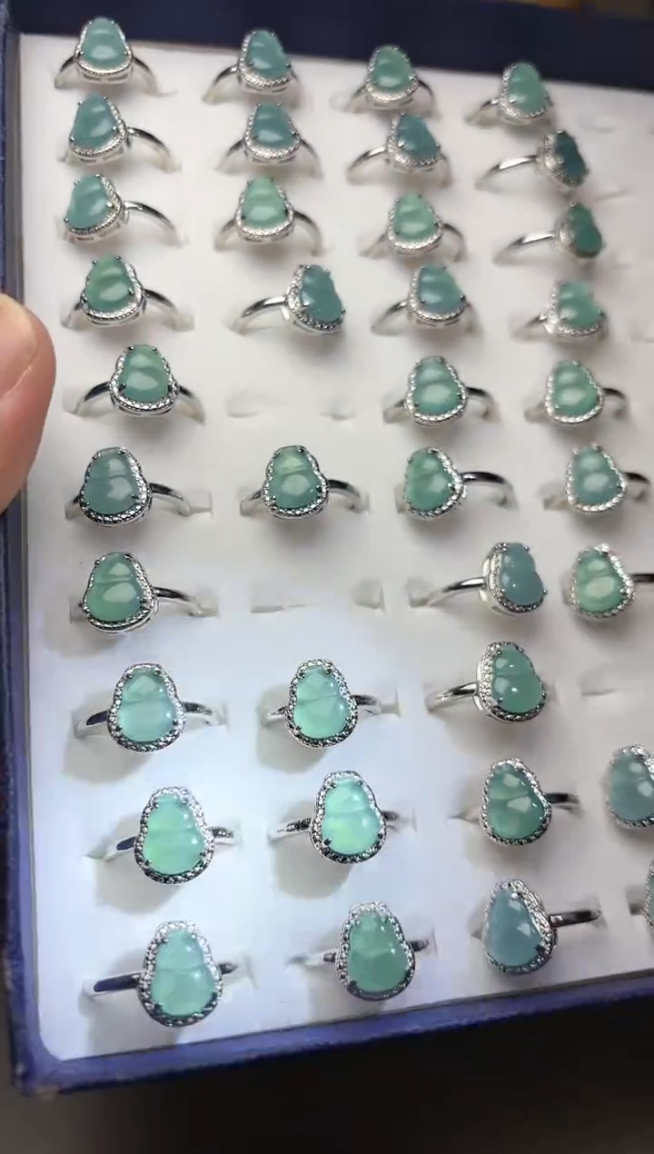 【闪购商品】翡翠戒指未镶嵌葫芦戒指【多样性发货一件】