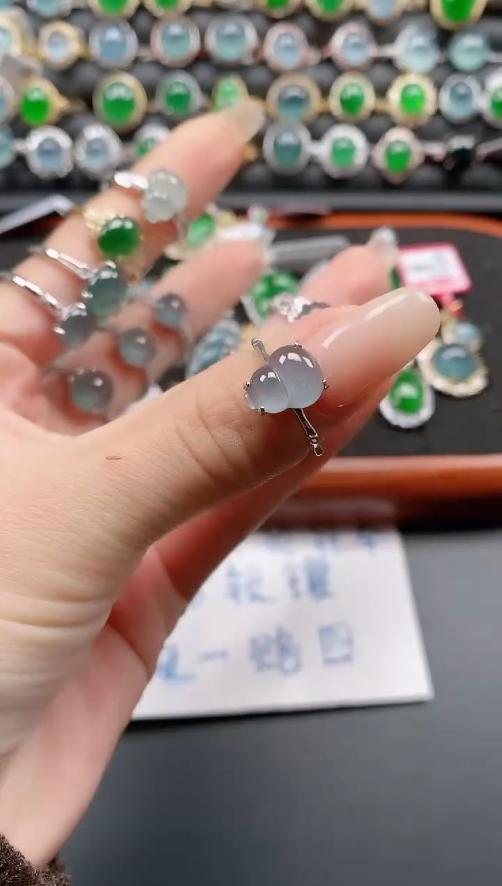 银S925镶嵌戒指翡翠1111