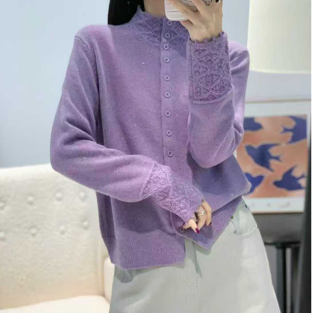 【钩花】精致女人味星空百搭开衫上衣