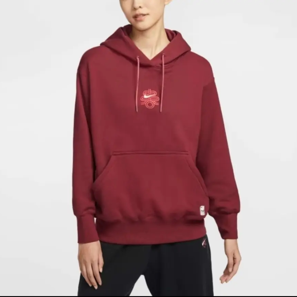 NIKE/耐克男女春季限定运动休闲时尚刺绣连帽套头卫衣HV8461677