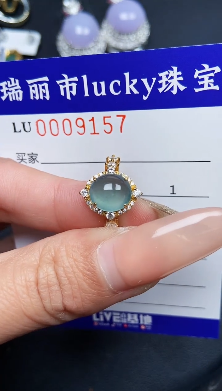 【闪购商品】翡翠颈饰银S925镶嵌9157