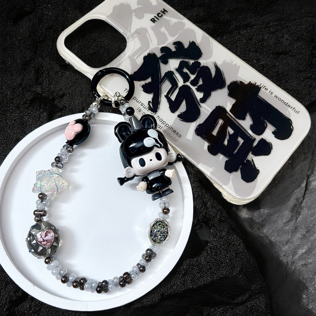 原创轻奢miu系手机链挂饰