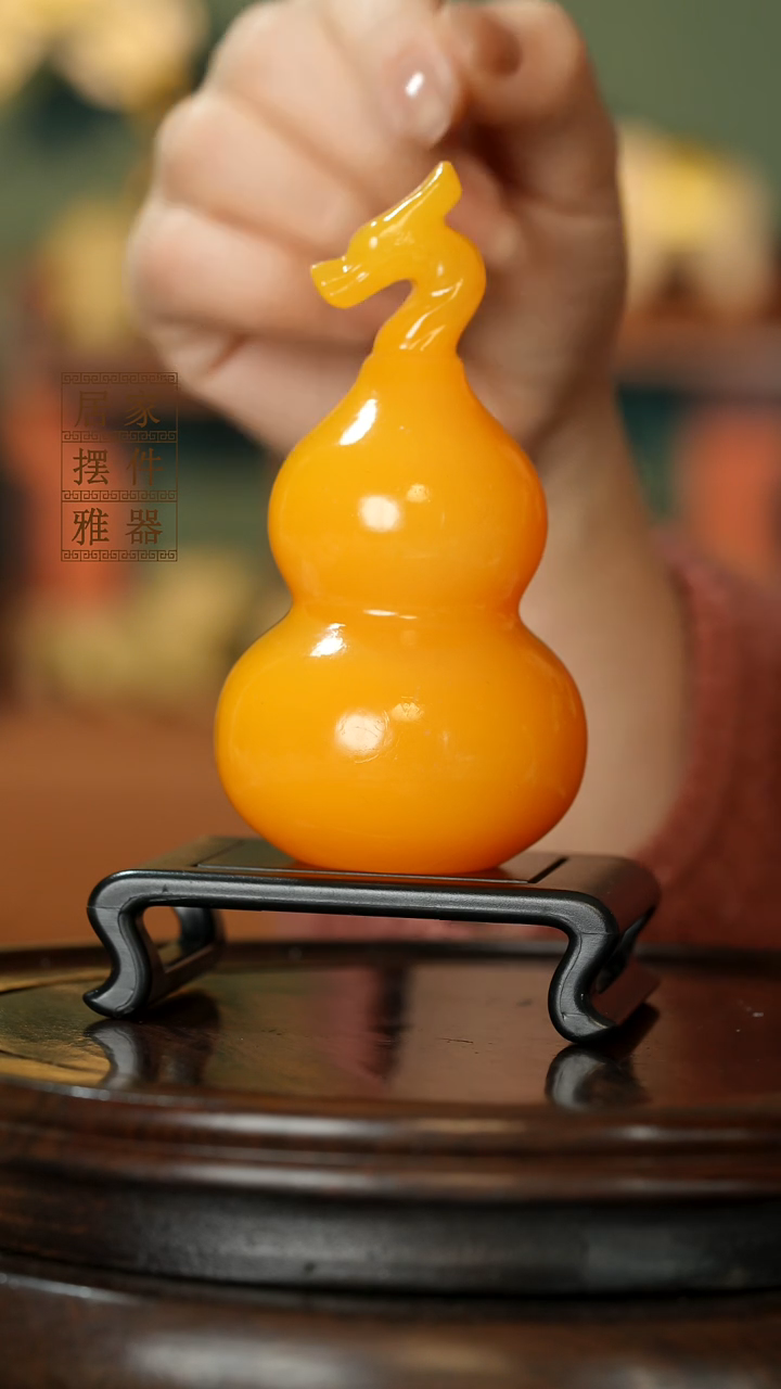 玉《龙头葫芦》摆件