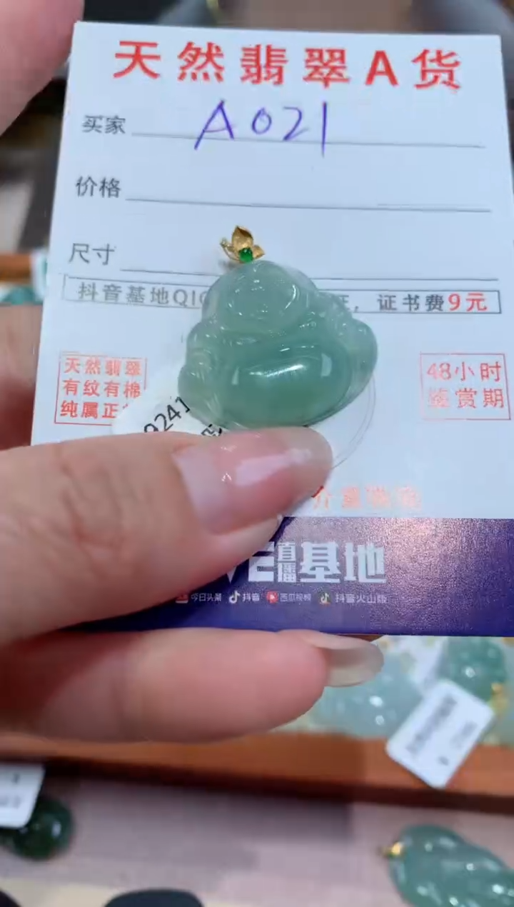 【闪购商品】翡翠颈饰未镶嵌天然缅甸a货翡翠