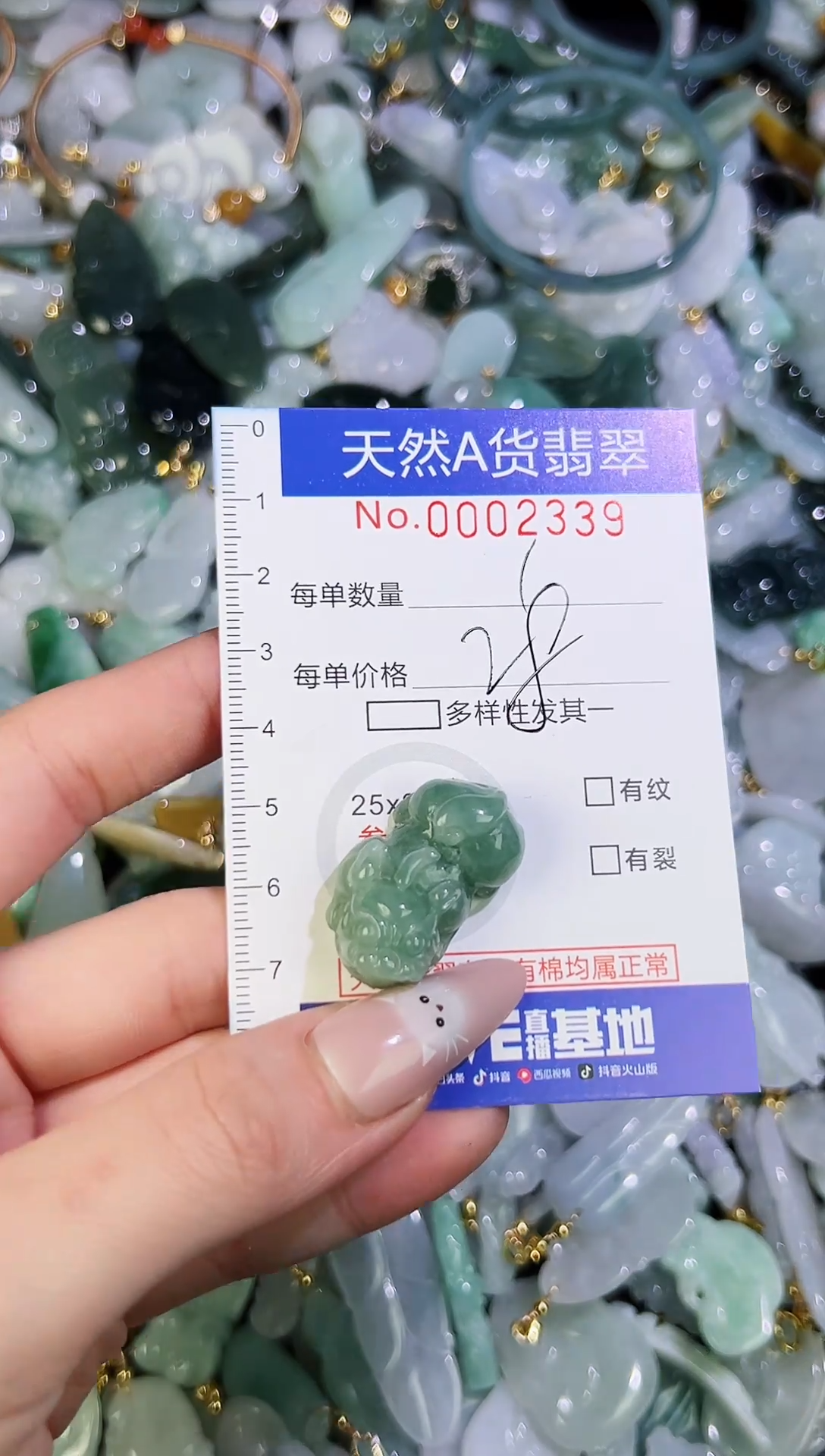 【闪购商品】翡翠颈饰未镶嵌天然翡翠A货