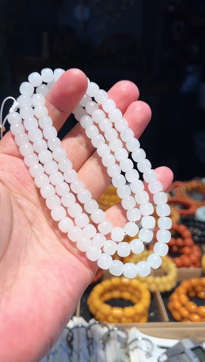 手串未镶嵌和田玉8+108老型