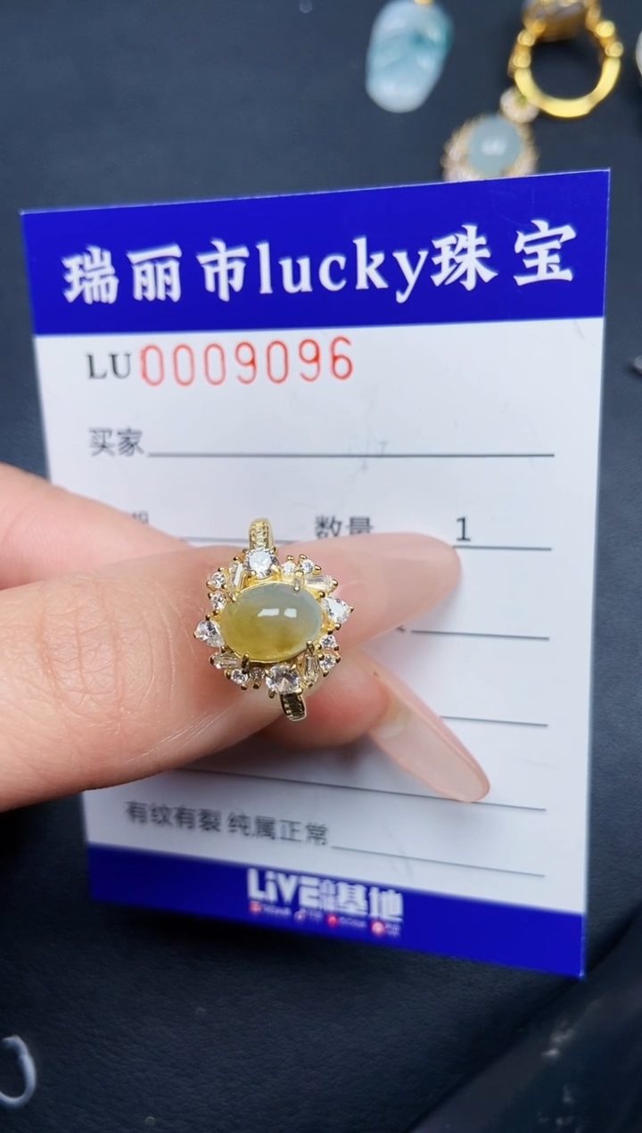【闪购商品】翡翠颈饰银S925镶嵌9096