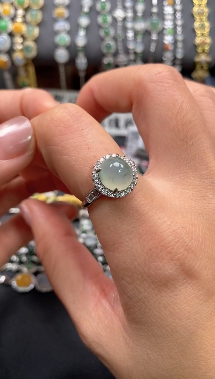 【闪购商品】翡翠戒指银S925镶嵌11111--1