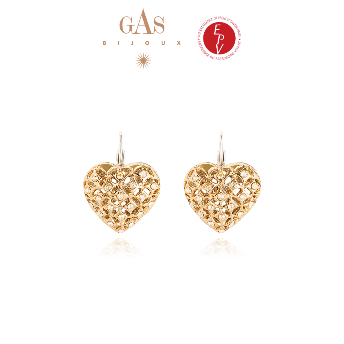 AZLOOK【法国进口】GAS BIJOUX珈思LOVE系列精致爱心镂空设计感珠宝