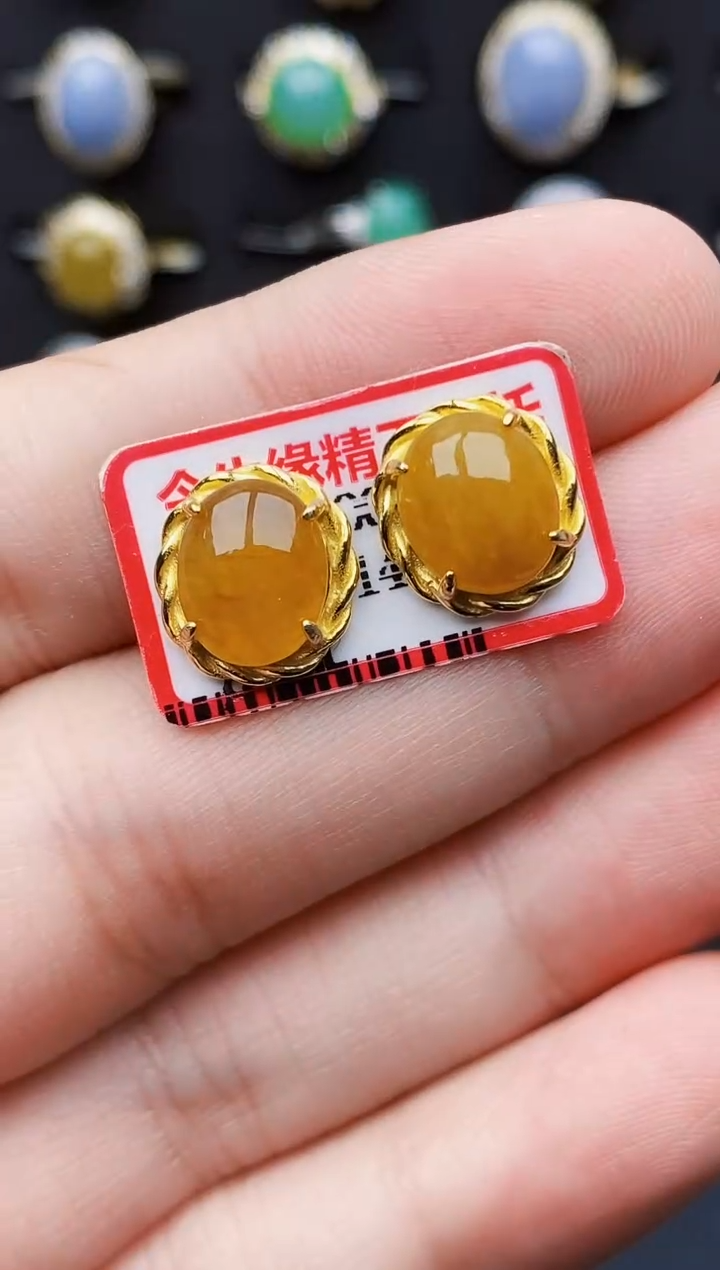 银S925镶嵌戒指翡翠0093