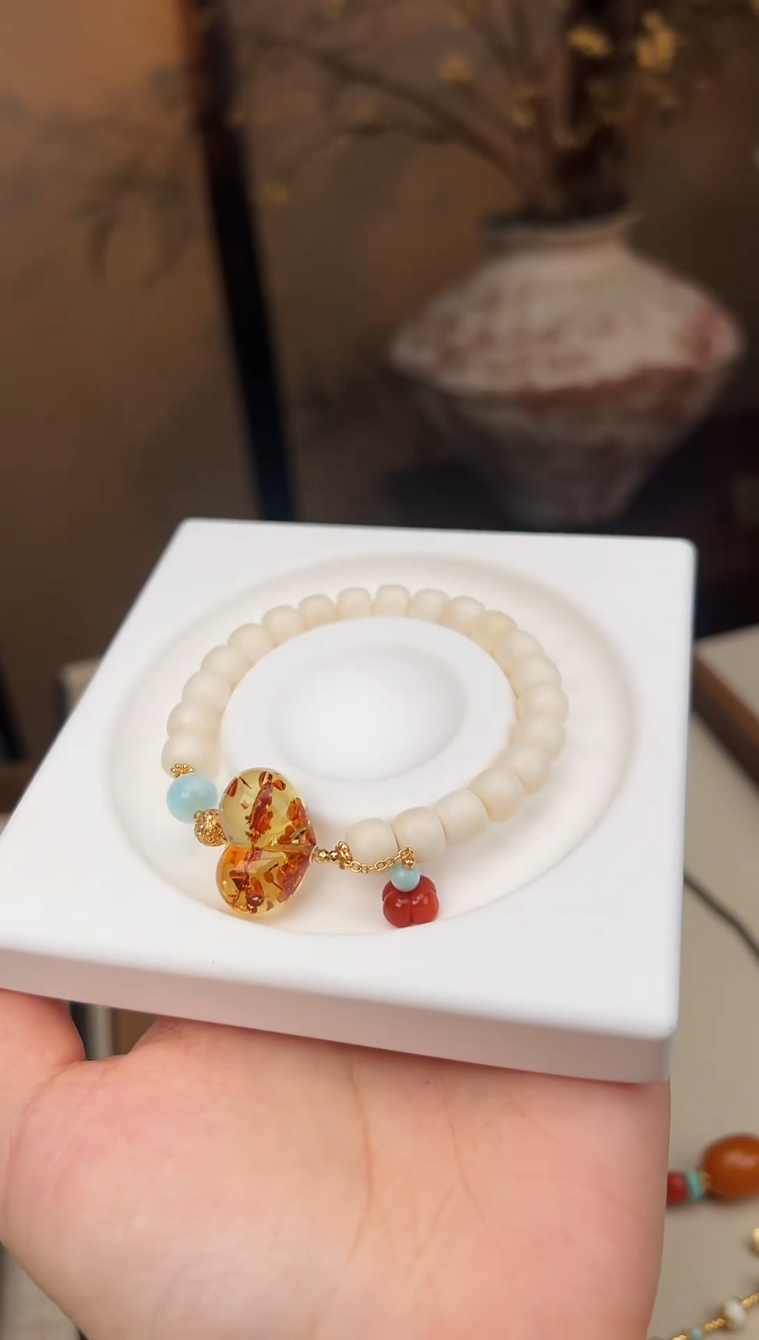 手链琥珀未镶嵌多样性发一