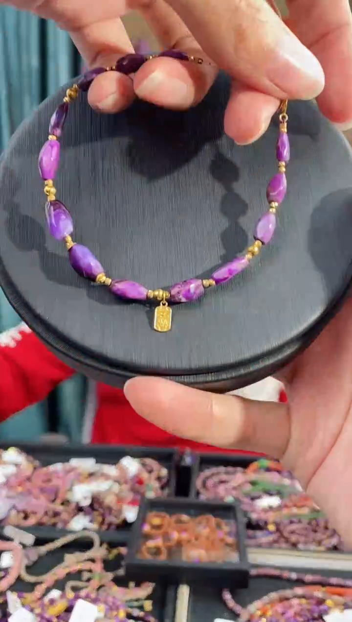 【闪购商品】苏纪石（舒俱来）手链18K金镶嵌457