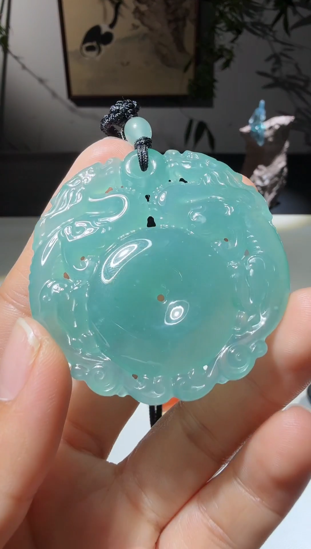 吊坠(不含链)未镶嵌翡翠龙扣