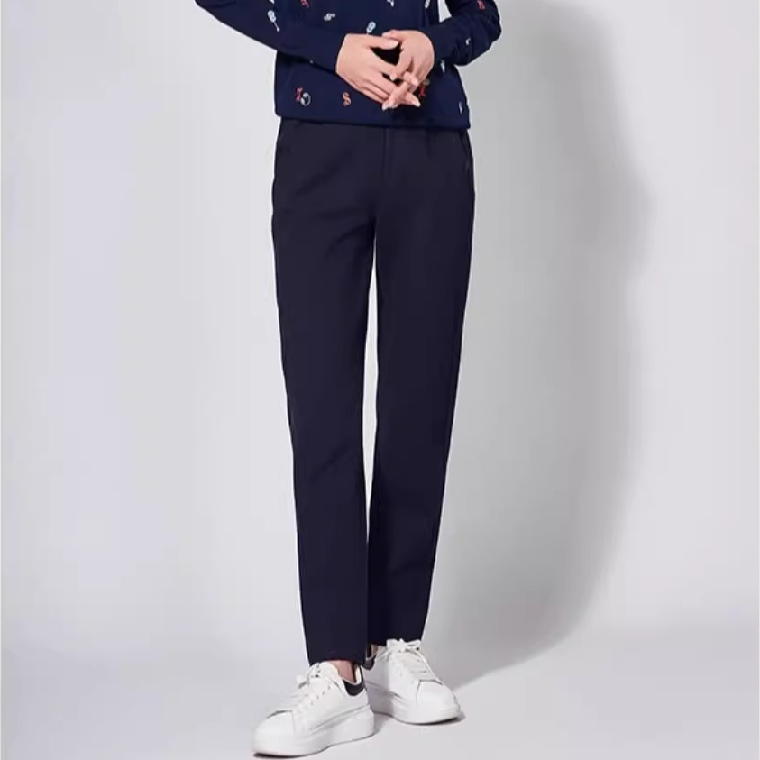 Shengyuzhu/声雨竹休闲裤女长款商场同款直筒裤气质好看舒适女款