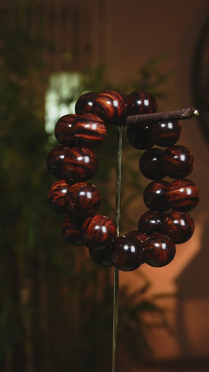 【闪购商品】黄花梨/降香黄檀手串/手链海南黄花梨2.0cm大黑线