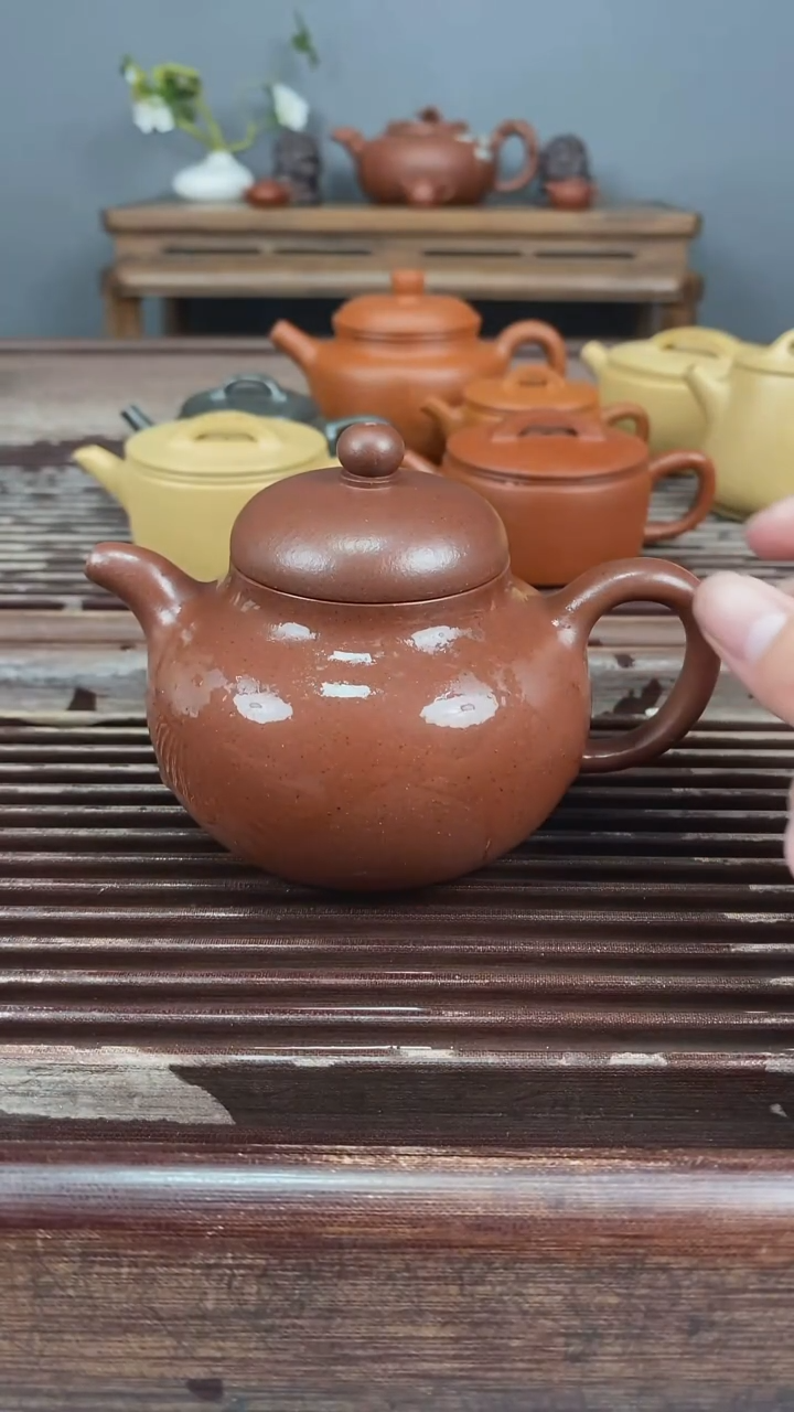 茶壶紫砂柿圆241