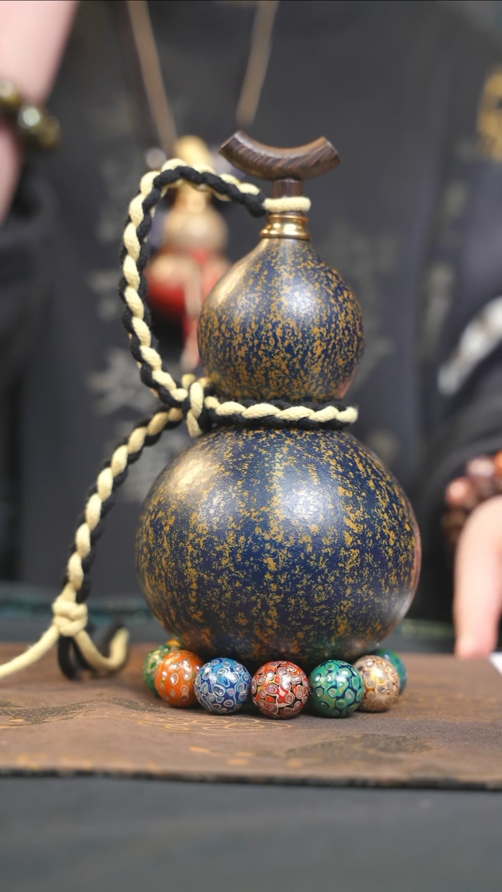 【闪购商品】YS256大漆酒葫芦不包手串及旋转底座