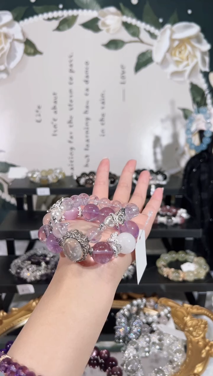 【闪购商品】水晶手链未镶嵌天然水晶默认微瑕 多样性发货发其一