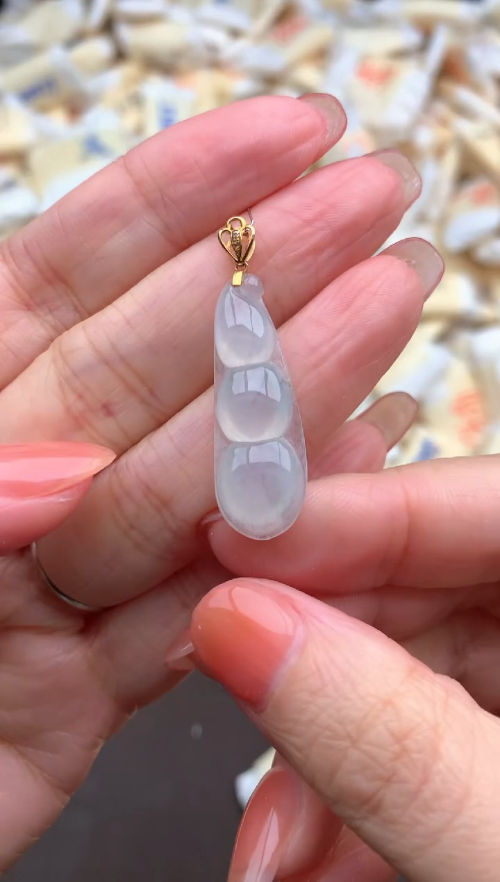 【闪购商品】翡翠挂件18K金镶嵌   一   