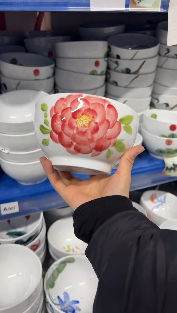 景德镇手绘釉中彩（食品级）大号罗汉碗