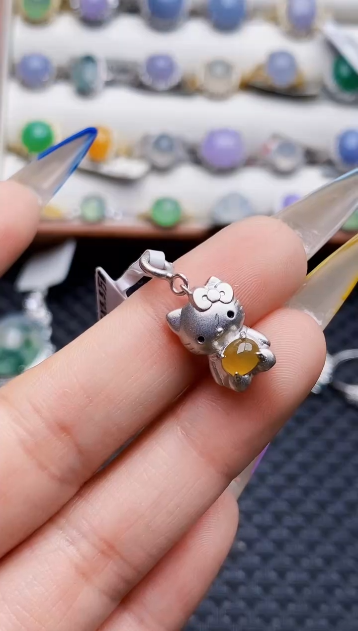 银S925镶嵌戒指翡翠6192