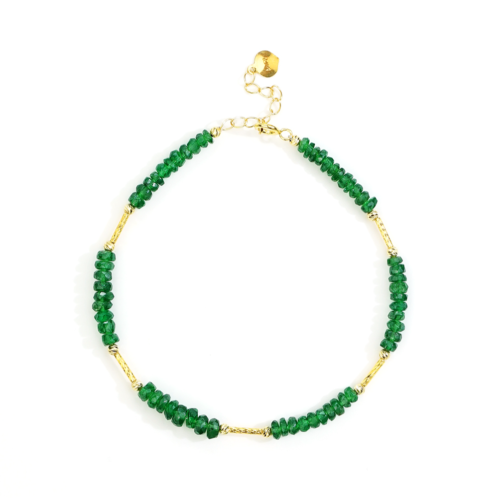 【春归处】18K沙弗莱节节高手链（18/21公分）46013