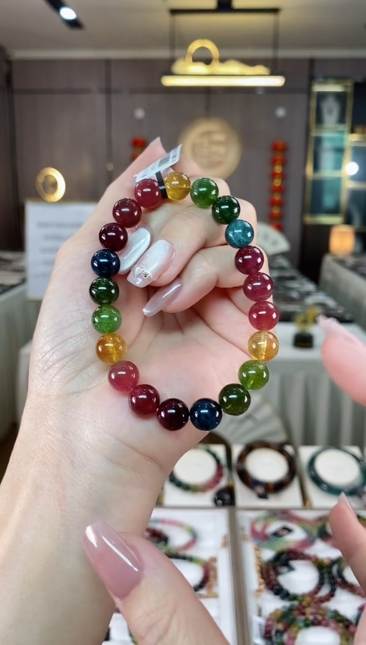 【闪购商品】碧玺单圈手串9mm+未镶嵌（多样性发一条）hon