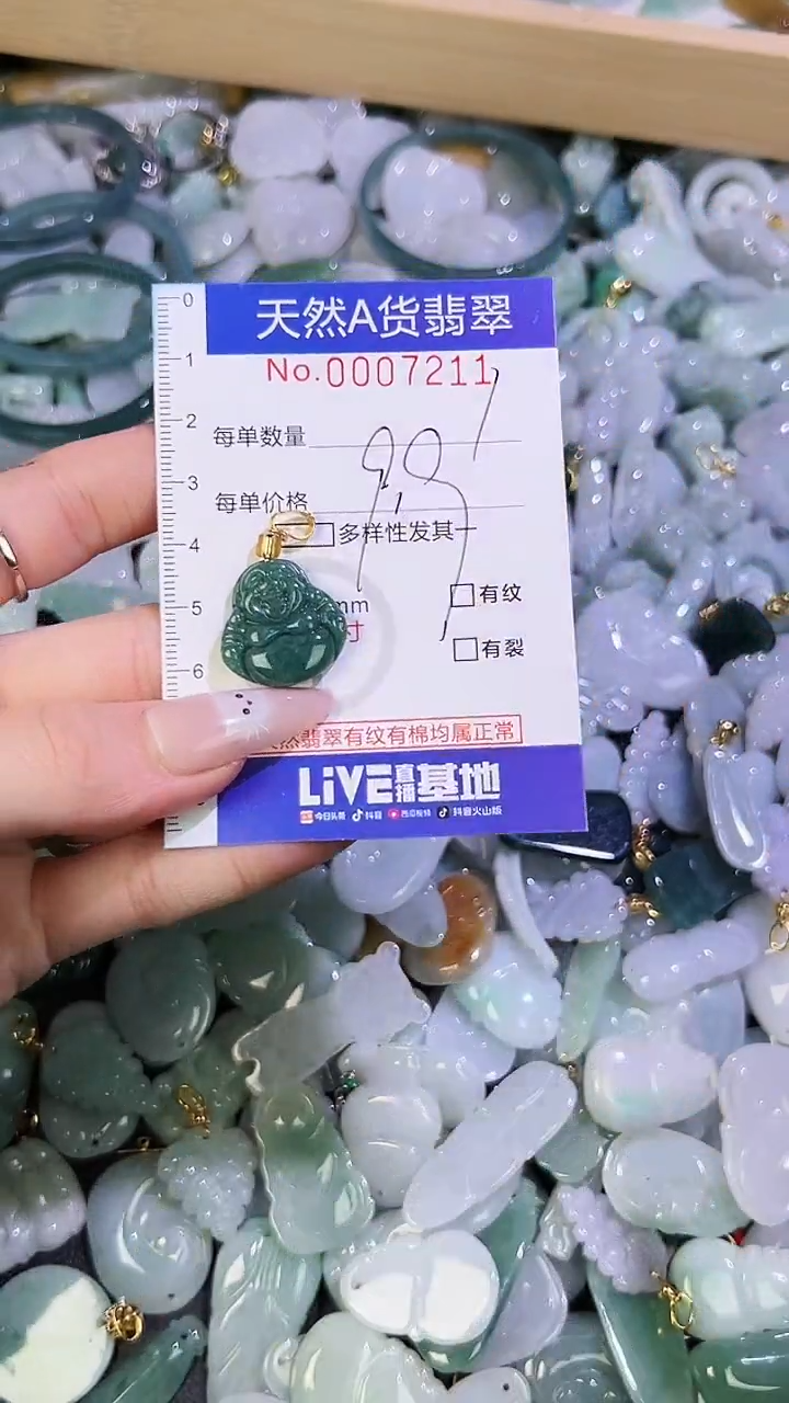 【闪购商品】翡翠颈饰未镶嵌天然翡翠A货