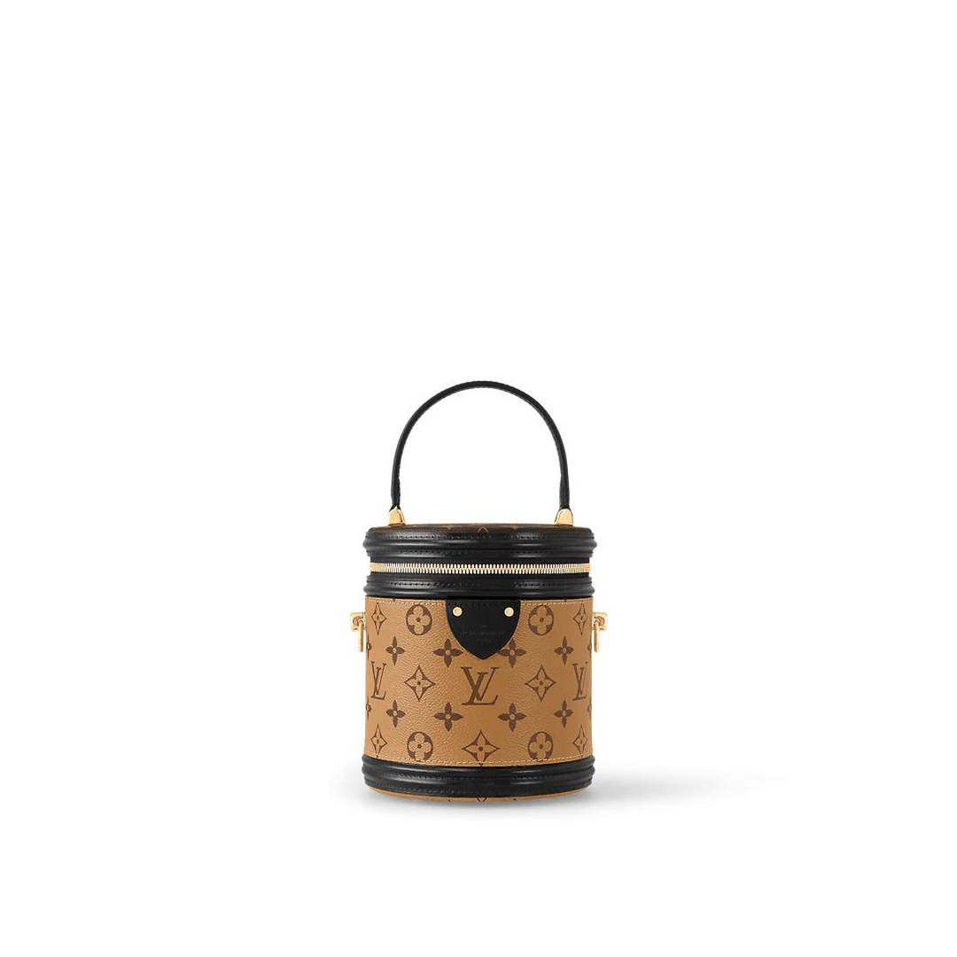 99新 LouisVuitton/路易威登 安琳/发财桶/经典老花单肩圆