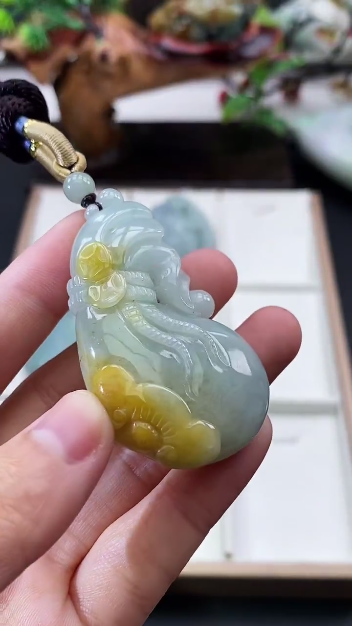 颈饰未镶嵌翡翠天然缅甸A货翡翠