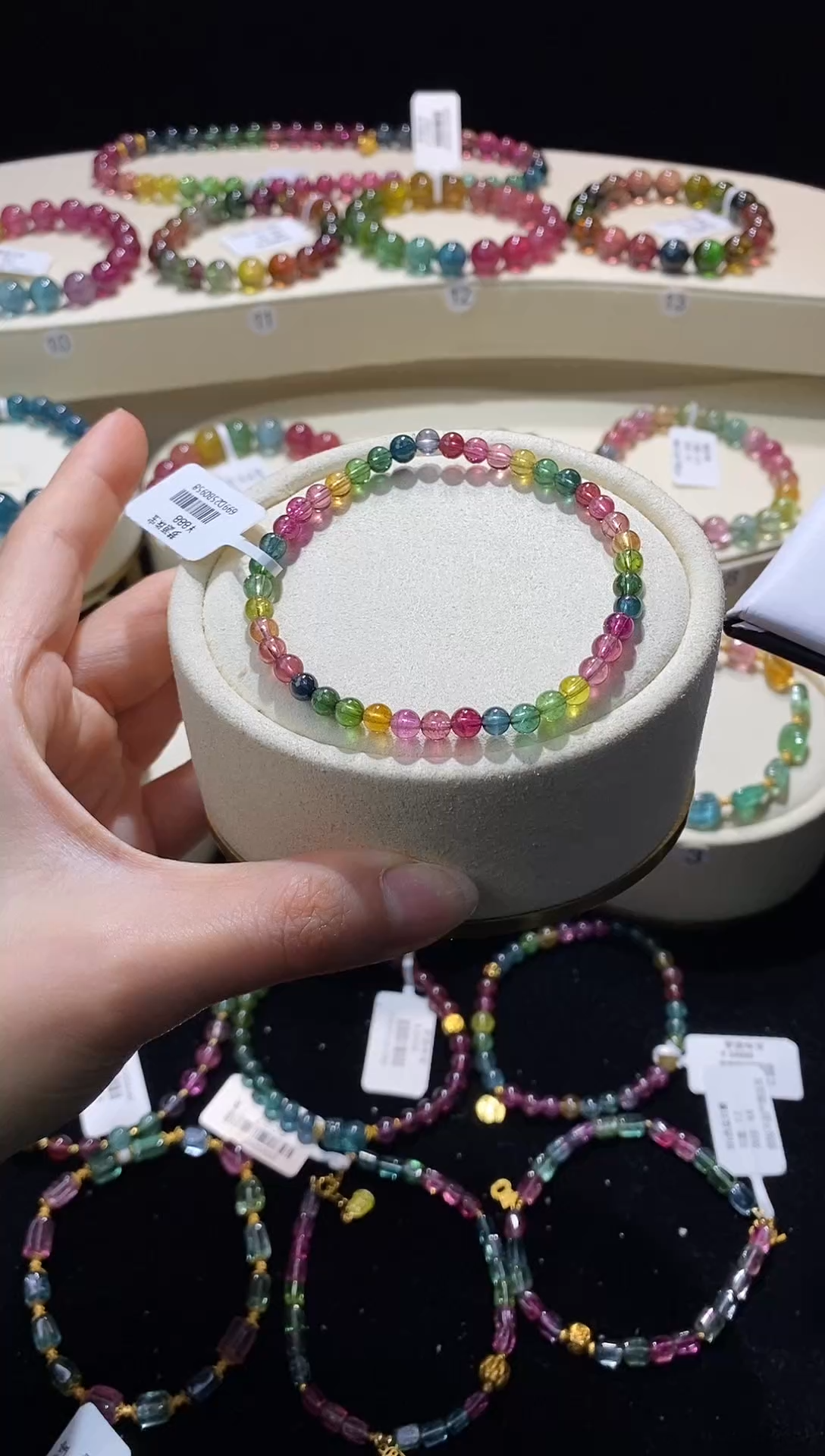 【闪购商品】碧玺手链未镶嵌20号B0958多样性发一