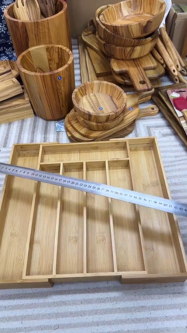 楠竹多宫格收纳盒