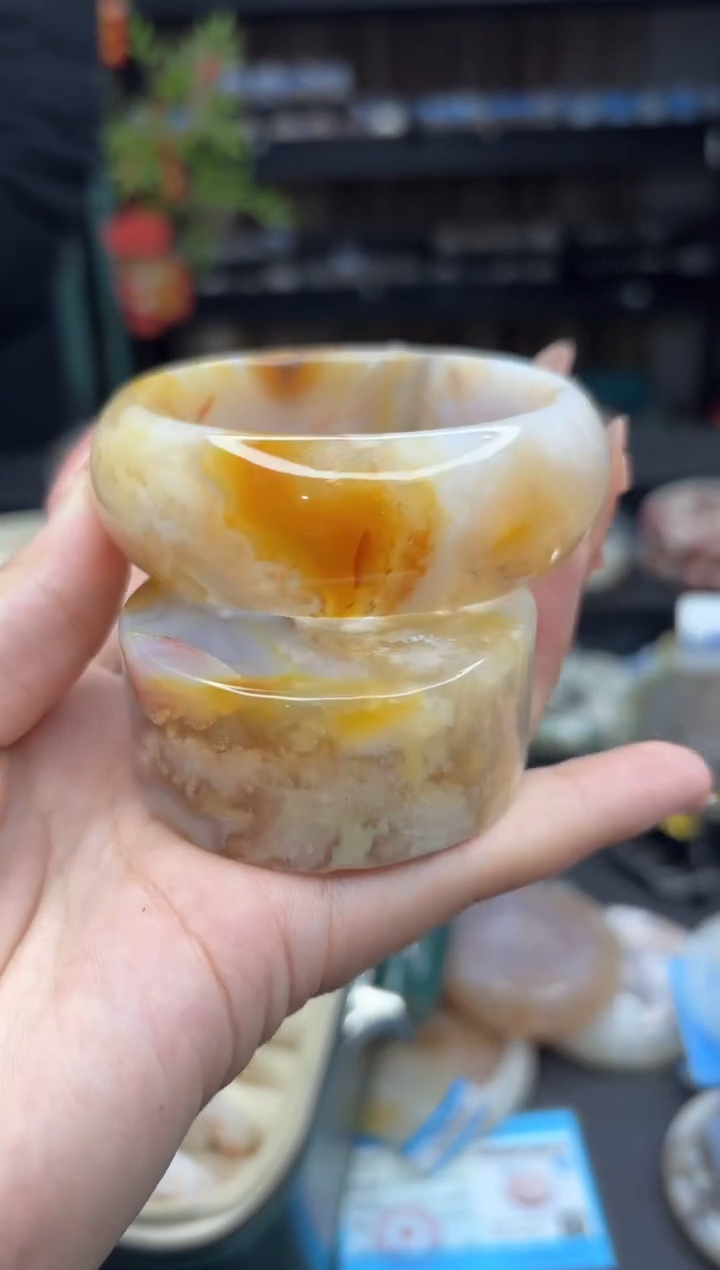 【闪购商品】石英质玉手镯未镶嵌565（58圈赠送镯心）