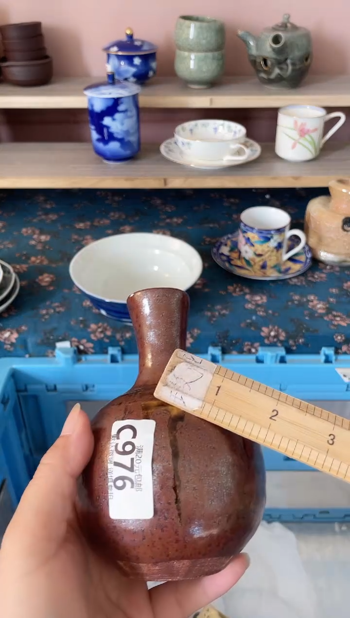 瓷片火*耳瓷器瓷器C976