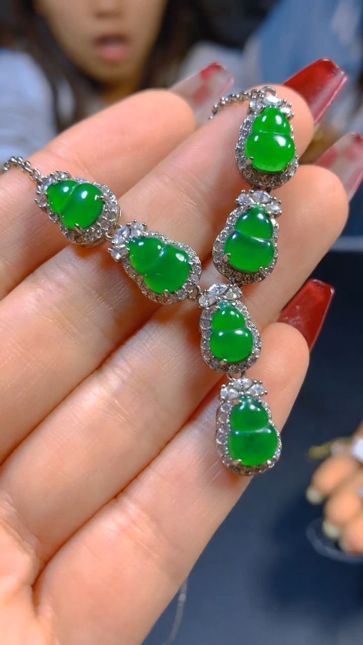 【闪购商品】翡翠套链未镶嵌0565258459多样性发一