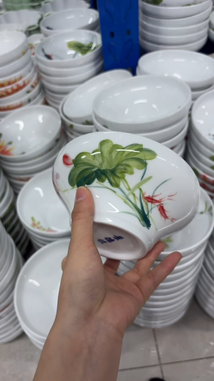 景德镇高温瓷食品级釉中彩-葫芦碗