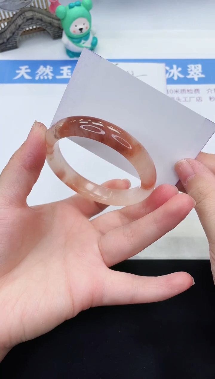 【闪购商品】石英质玉手镯未镶嵌H125-55+