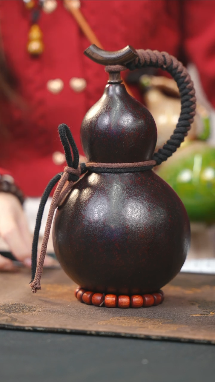 【闪购商品】WB201大漆酒葫芦不包手串及旋转底座